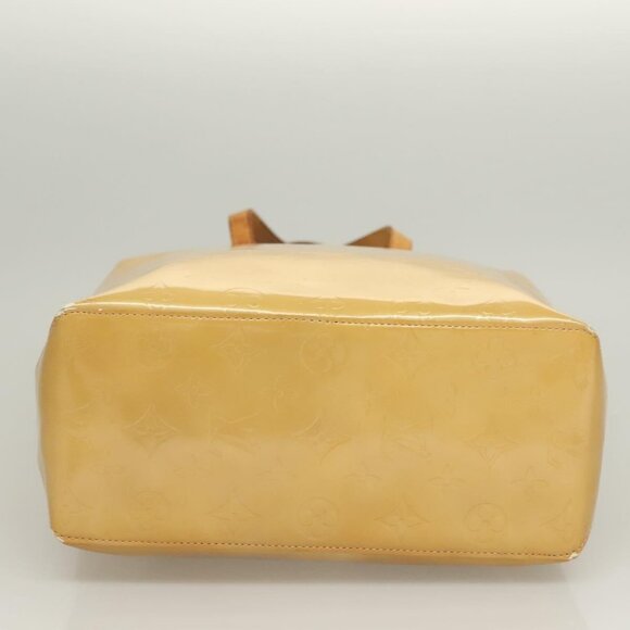 LOUIS VUITTON Monogram Vernis Reade MM Hand Bag Beige M91141 LV Auth BA3199 - Picture 9 of 16